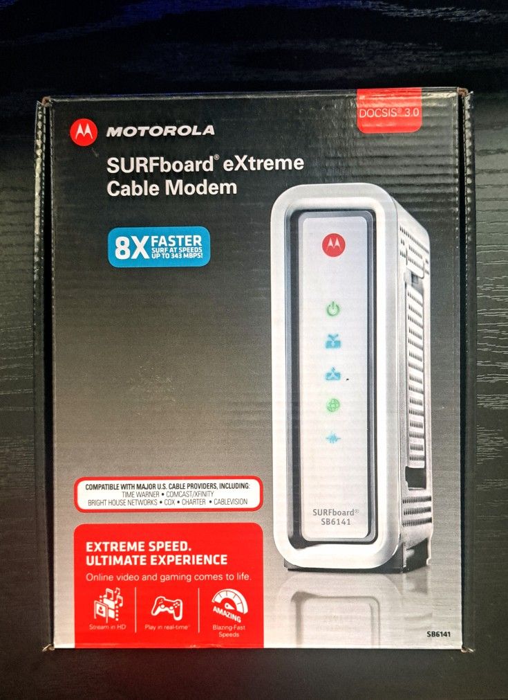 ARRIS SURFboard SB6141 Docsis 3.0 Cable Modem New Open Box