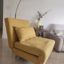 Convertible Sofa Bed - Yellow