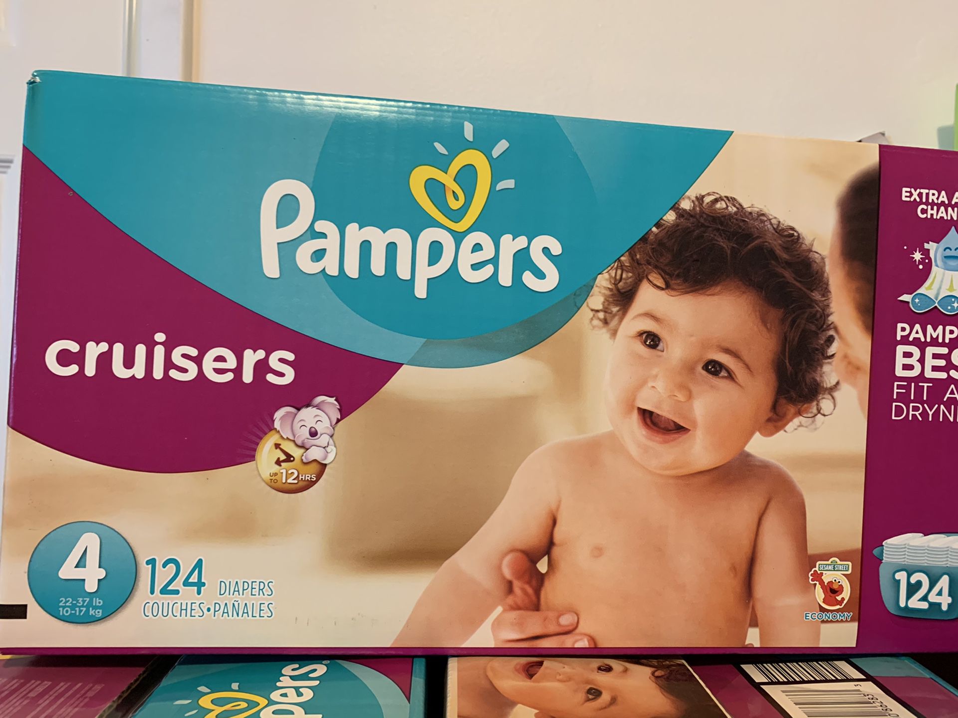 Pampers size 4 diapers new $25 each box