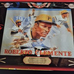 Vinnage Seagram's 7 Roberto Clemente Mirror -Very Rare