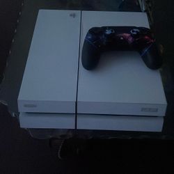 PS4 White&custom designed Controller 
