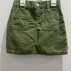 Green Corduroy Skirt 