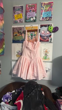 size xs pink dress