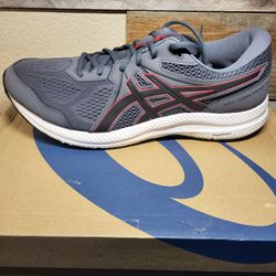 *NEW* ASICS GEL-Contend 7 Running Shoes Carrier Grey/Classic Red Size Men’s 12 with Box