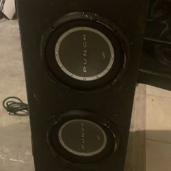 2 12’s Car Speakers With Subwoofers 