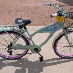 26 Inch Margaritaville Green 7 Speed Adult Cruiser,