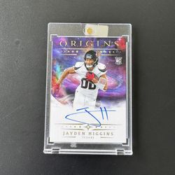 2025 Origins Jayden Higgins RC On Card Auto RA-JHI Rookie RC Autograph