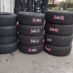 275/55R20 SET OF 4 ALL TERRAIN TIRES WITH INSTALLATION AND BALANCING 