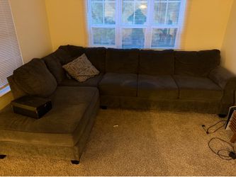 Grayish blue sectional