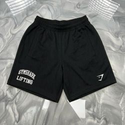Men's Gymshark Mesh Shorts - Black, Medium (7" Inseam)
