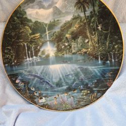 Sanctuary Of The Dolphins Hamilton Collection Plate