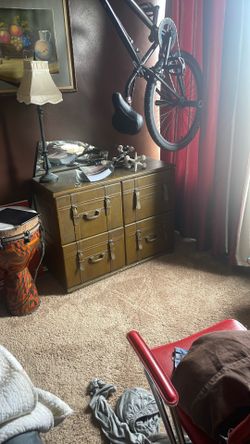 Leather filing cabinet