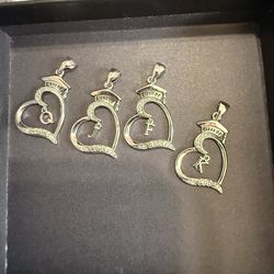 Silver plated charms