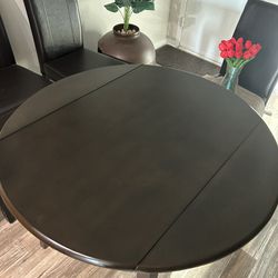 Signature Design By Ashley Hammis Round Dining Room Drop Leaf Table