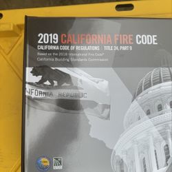2019 California Fire Code Book and Binder