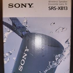 Sony Portable Bluetooth Speaker.