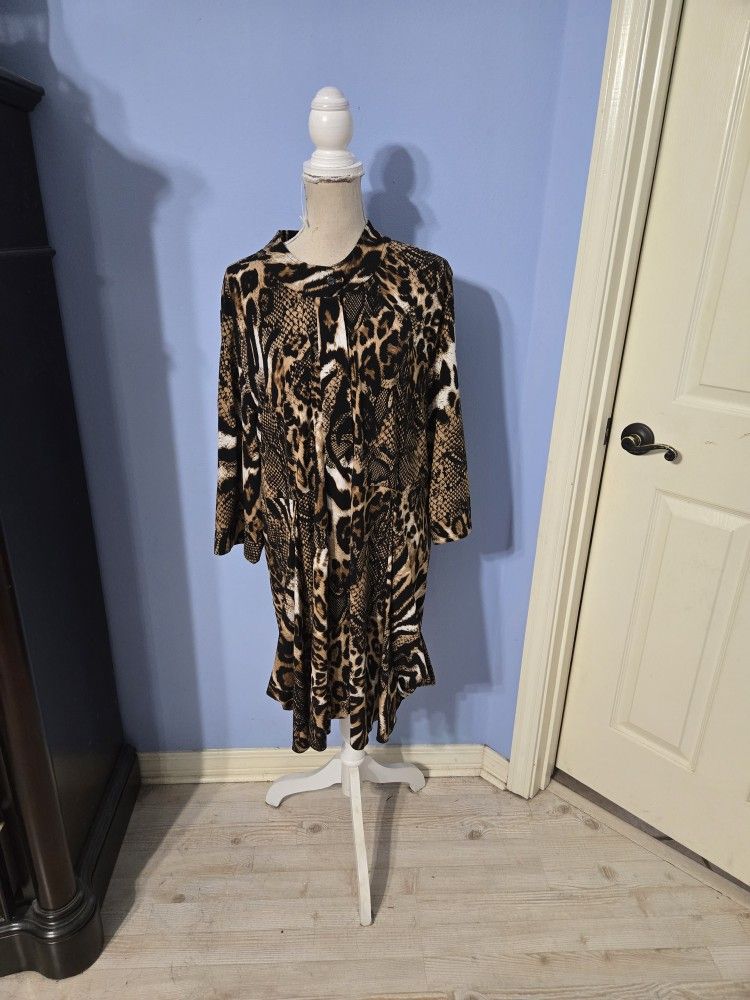 Midnight Velvet Size 2x Womens Dress