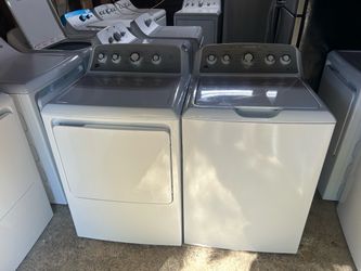 Set Washer and dryer GE used warranty