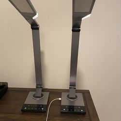 2 Lamps with USB Charging Multi Brightness