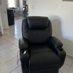 Leather Massage Reclining Chair 