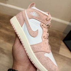 Nike Air Jordan 1 Mid SE Legend Pink GS Youth Size 2Y Sneakers 2024 FN7432-161