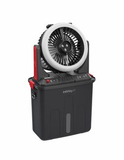 Brand New Costco Solar Misting Camping Fan with LED Light