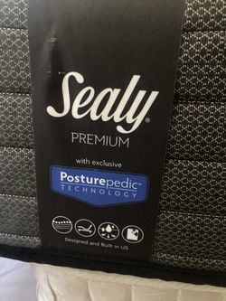 King size sealy premium posture pedic with box springs and pillow topper