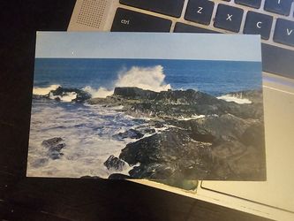 Maines rock bound coast vintage Postcard