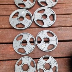 55lbs Olympic Weights And Olympic Curl Bar