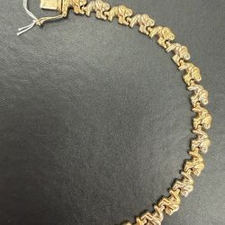 Elephant bracelet 14k 9.9 grams