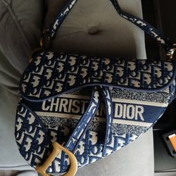 *AUTHENTIC* Christian DIOR Saddle Bag With Strap 