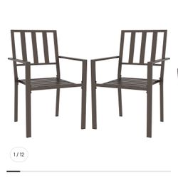 Set Of 2 Metal Chairs🪑