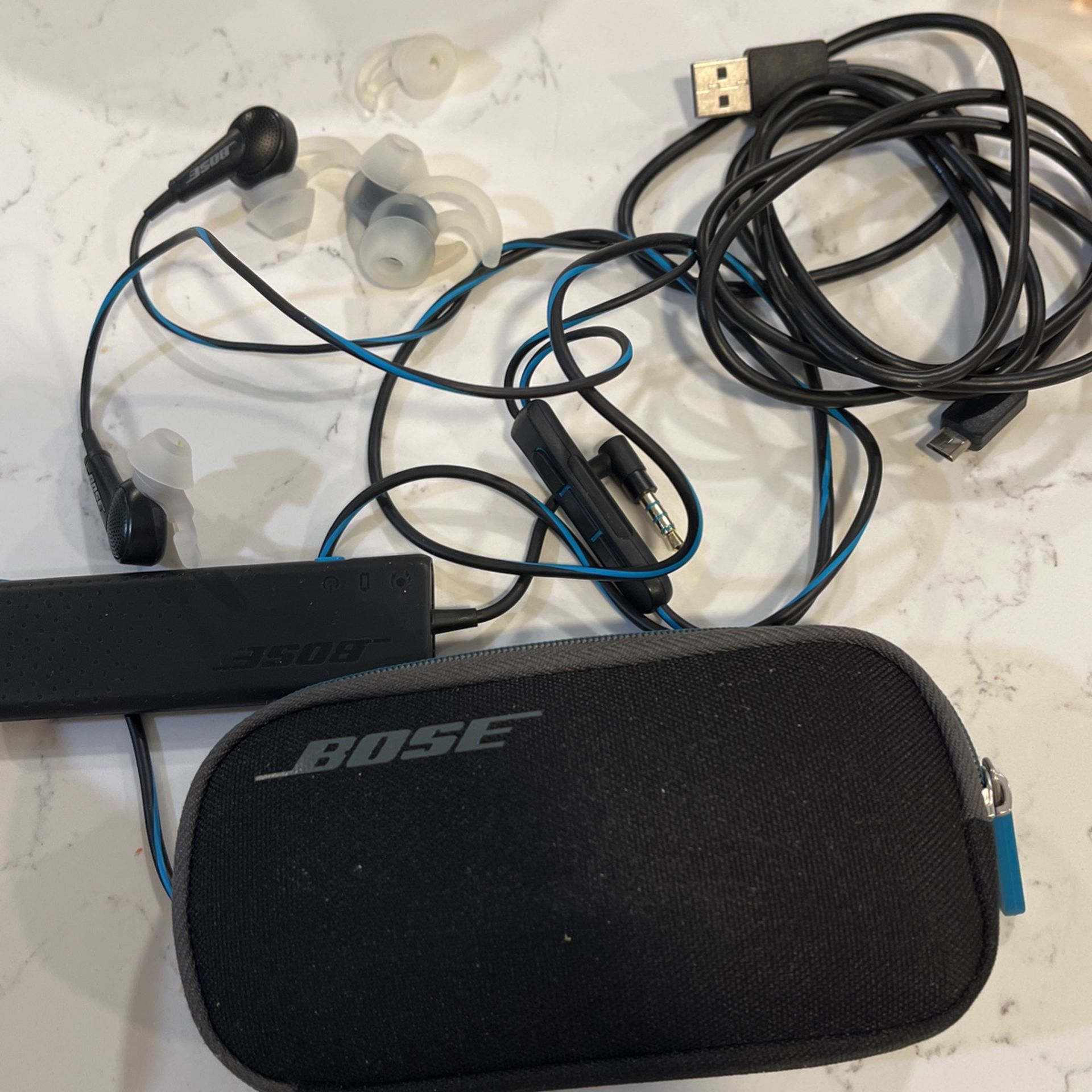 BOSE QC20 Wired Headphones QuietComfort Noise Cancelling Earbuds for Android Phones - Excellent Condition