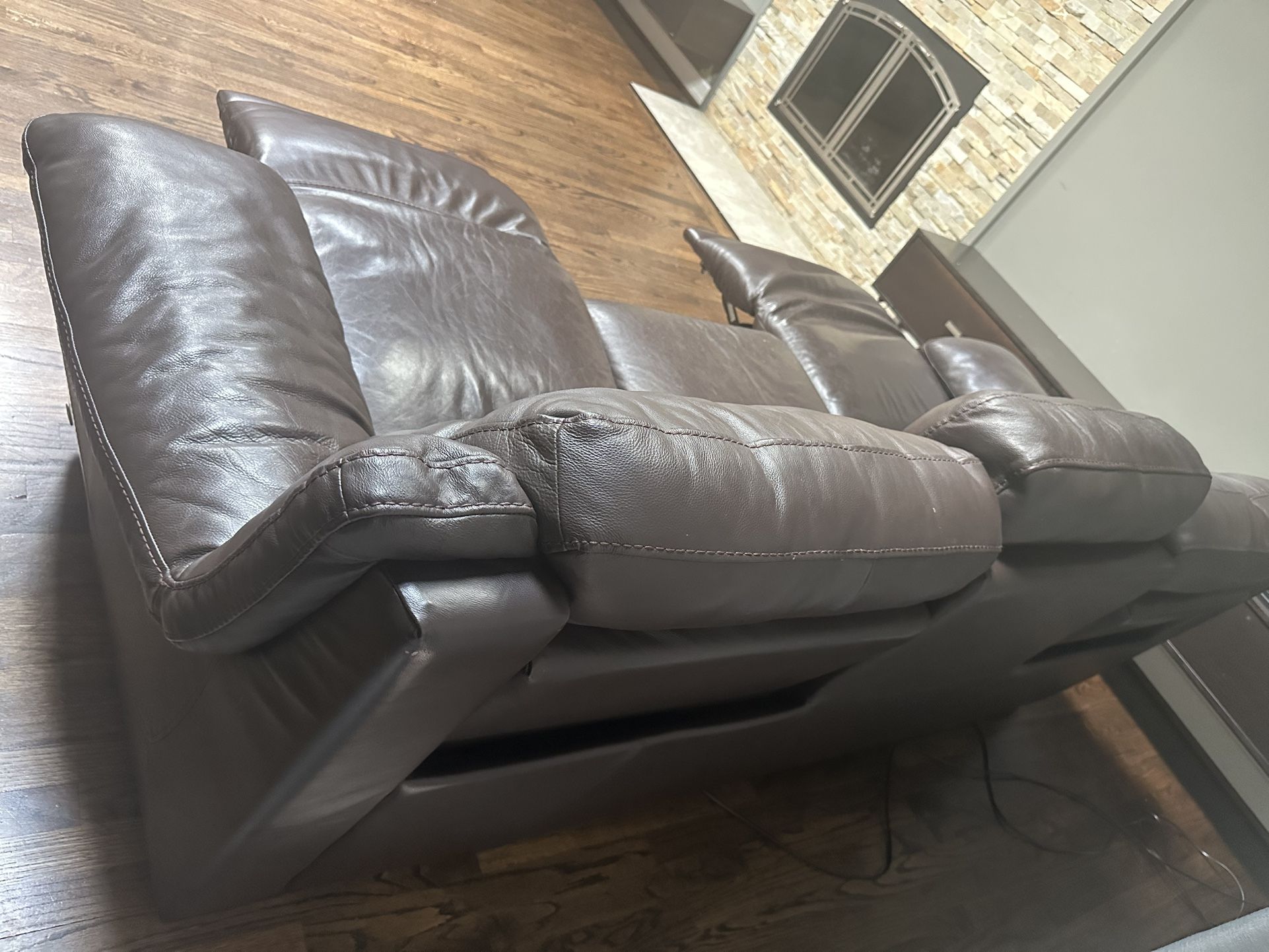 2 Leather Recliner Couches