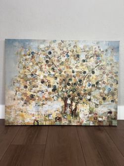40x30 Large Colorful Tree Canvas Wall Artwork Wall Art Wall Decor