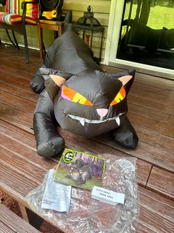 Brand New: Never Used, 4ft Wide Black Cat Halloween Inflatable