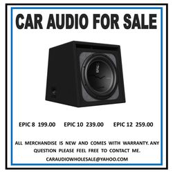 Audio control epic subwoofers