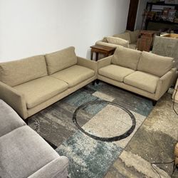 Feather Couch Set Free Delivery Sofa Loveseat 