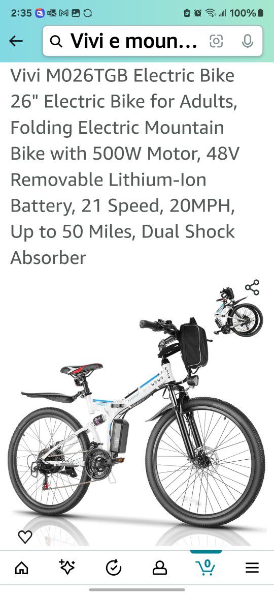 Electric Folding E Bike