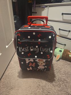 Small Suitcase w/ Minnie Mouse