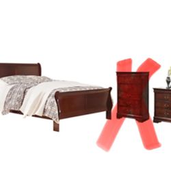 King bedroom Set (Bed + 2 Bedside Tables + Dresser) 