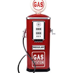 NEW IN BOX - Vintage Gas Station Toy With Pump and Nozzle, Simulation Toy for Ages 3+, Red