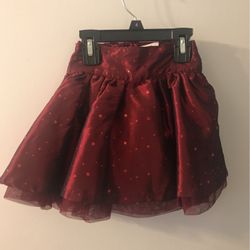 Beautiful Girls holiday red 3T skirt