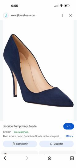 New Pump navy suede #9