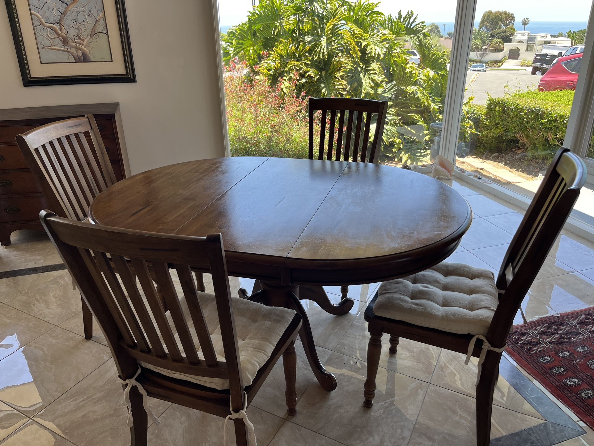 Oval Solid Wood Table