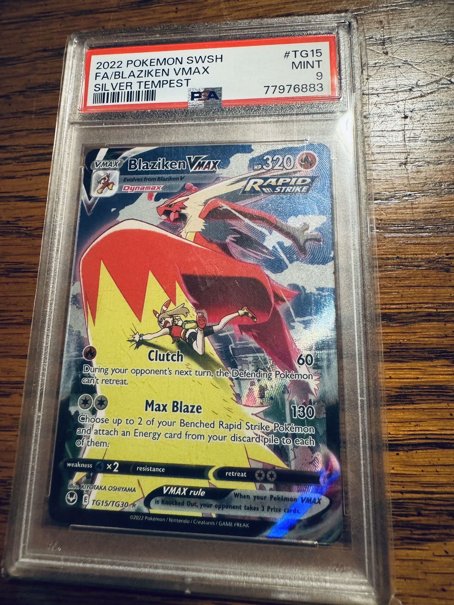 Pokémon Blaziken Vmax PSA 9