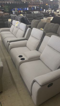 MICROFIBER RECLINING SET