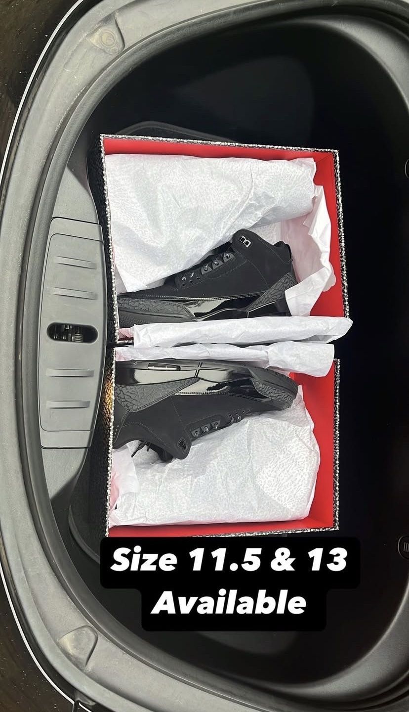 Jordan 3 ‘s Black cats Size 11.5 & 13 available