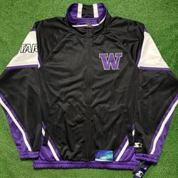 Washington Huskies Track Jacket Starter X-Large Brand New
