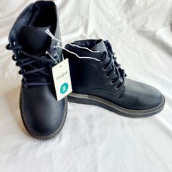BOYS CAT & JACK ANKLE  LACE UP  BOOTS SIZE 2